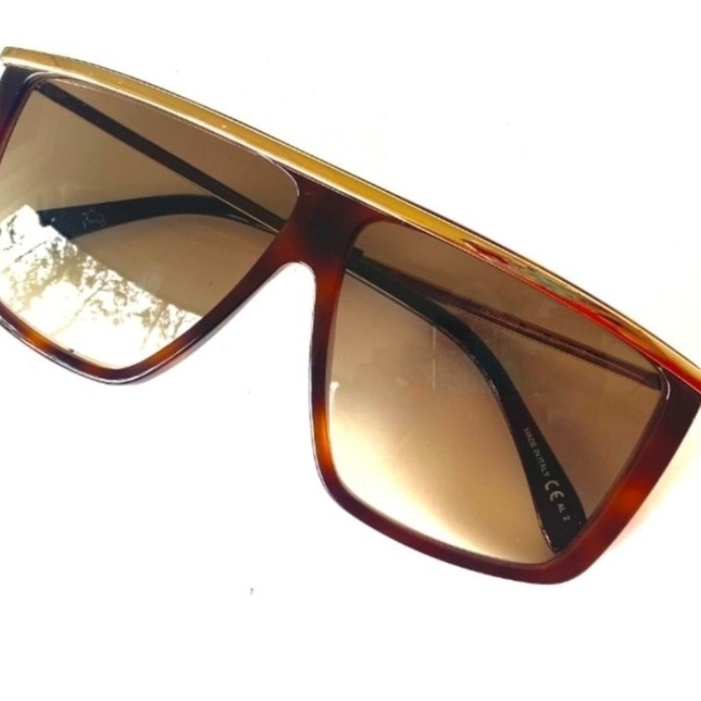 Givenchy Tortoise Shell Sunglasses With Gold Deta… - image 2